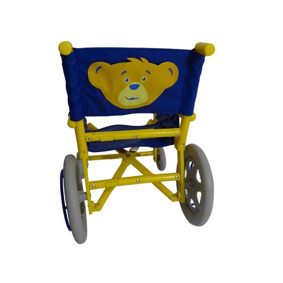 Build A Bear Workshop Wild Wheels Wheelchair Foldable Toy Blue and Yellow - Picture 3 of 8